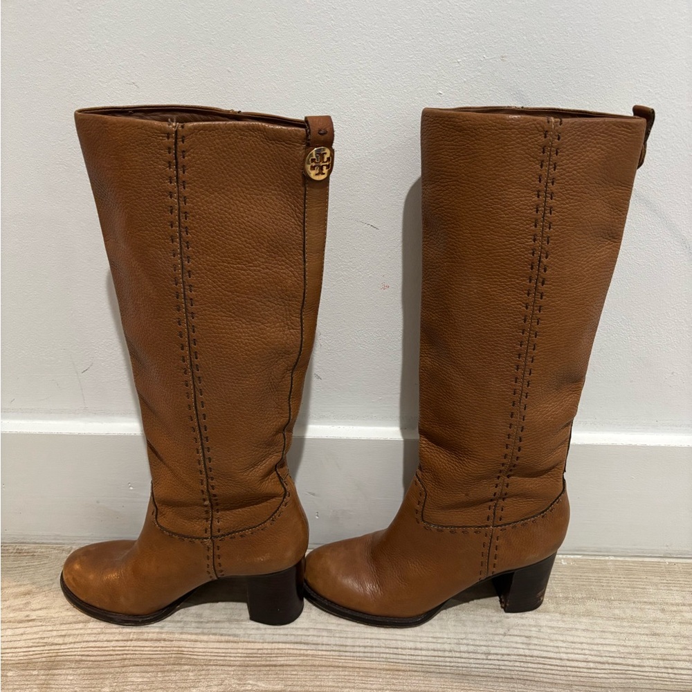 Tory Burch Tan right under the the Knee Boots